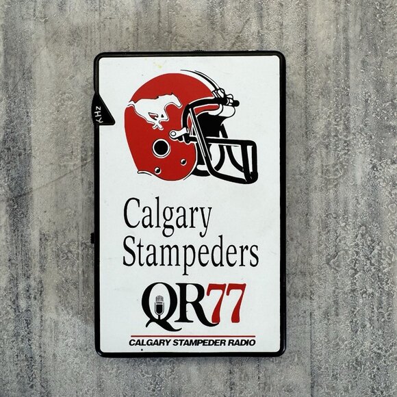 Calgary Stampeder CFL QR77 Portable Radio Football AM Personal Memorabilia - Picture 2 of 7